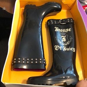 Juicy couture rain boots WORN ONCE